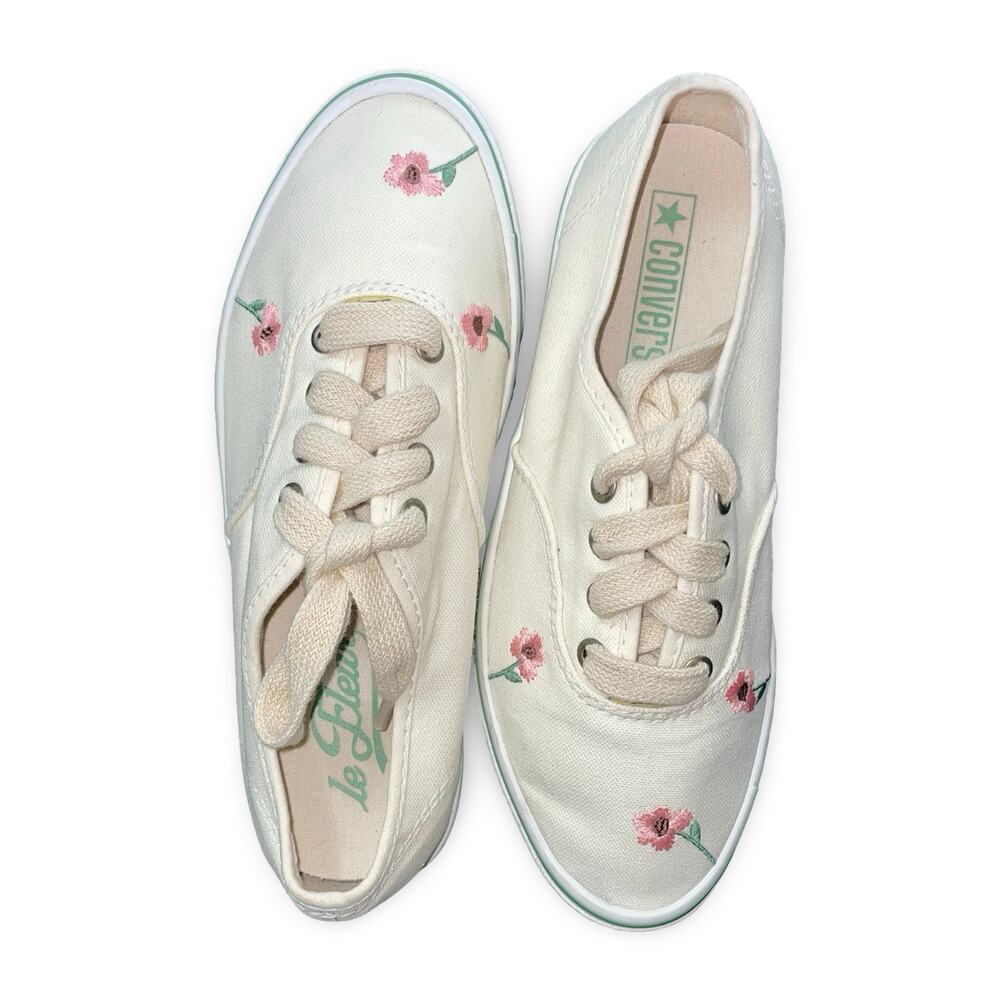 Converse x GOLF le FLEUR Naut-1 Floral Tyler The Creator Cannoli Cream 6 W